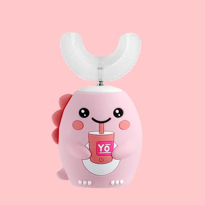 HappyBrush 360° Sonic U-Shaped Toothbrush – Gentle, Rechargeable & Fun Blue Light Timer for Children