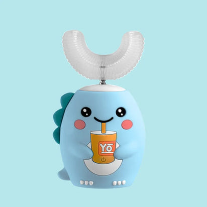 HappyBrush 360° Sonic U-Shaped Toothbrush – Gentle, Rechargeable & Fun Blue Light Timer for Children