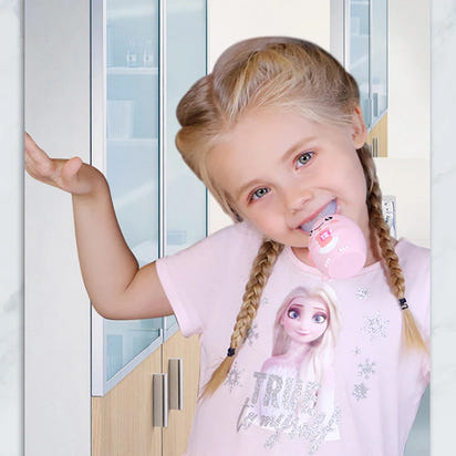 HappyBrush 360° Sonic U-Shaped Toothbrush – Gentle, Rechargeable & Fun Blue Light Timer for Children