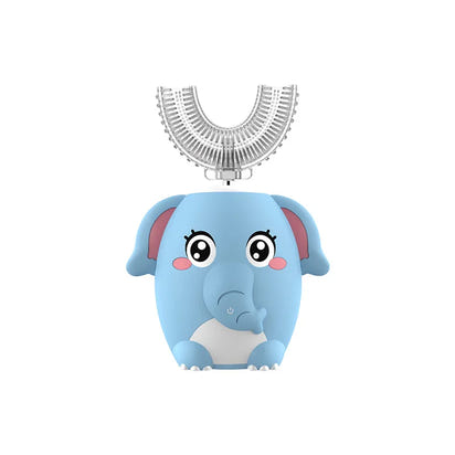 HappyBrush 360° Sonic U-Shaped Toothbrush – Gentle, Rechargeable & Fun Blue Light Timer for Children