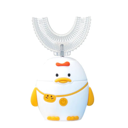 HappyBrush 360° Sonic U-Shaped Toothbrush – Gentle, Rechargeable & Fun Blue Light Timer for Children