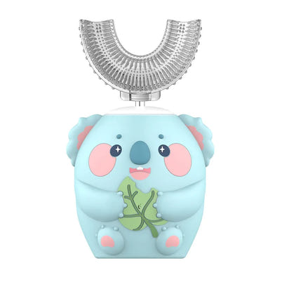 HappyBrush 360° Sonic U-Shaped Toothbrush – Gentle, Rechargeable & Fun Blue Light Timer for Children