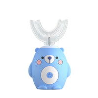 HappyBrush 360° Sonic U-Shaped Toothbrush – Gentle, Rechargeable & Fun Blue Light Timer for Children